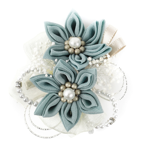 つまみ細工 アクセサリー 髪飾り コサージュ ブローチ 入学 卒業