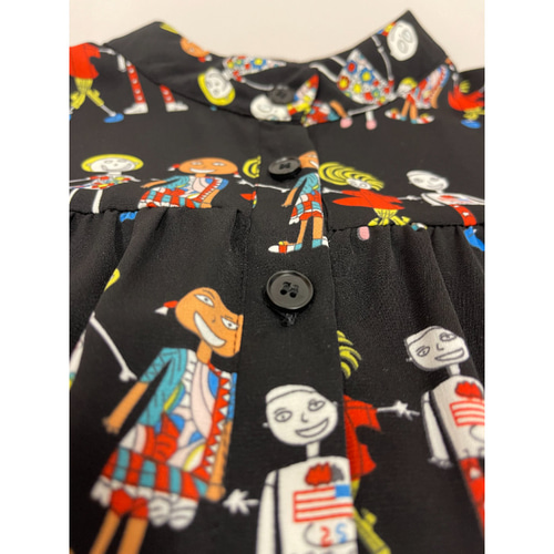 花*様 美品♡ソブ　ロングシャツワンピース　総柄　半袖　リボンベルト　Aライン marai フレアワンピース ロングワンピース シャツワンピース