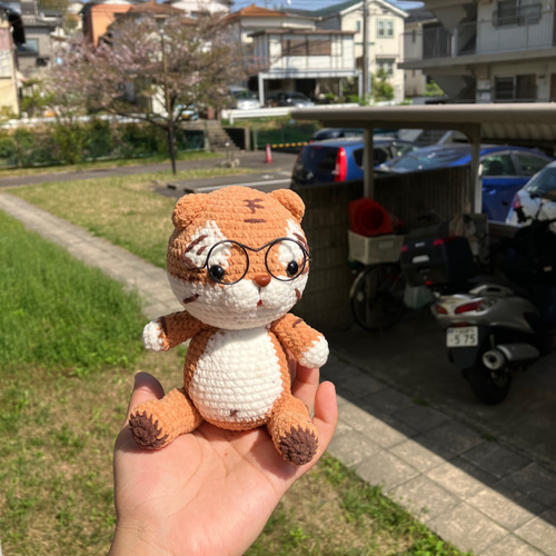 あみぐるみ ドラゴン型 2体セット 2個キーホルダー付き