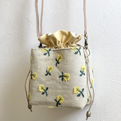 ⭐️ミナペルホネン ハンドメイド バック mina perhonen - mina perhonen ミナ ペルホネン 花柄 刺繍