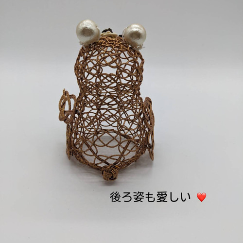 くまの灯り ランプシェード 水引ランプシェード 癒し ギフト 水引細工