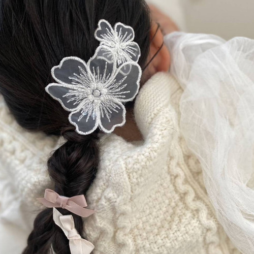 おめかしクリップ / ”ハレノヒ”【CF2】ベビーヘアクリップ ヘア