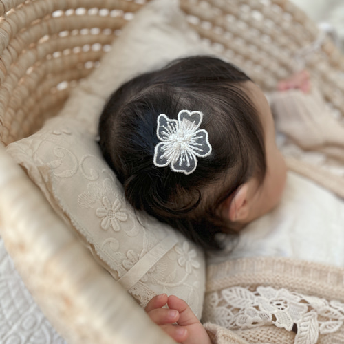 おめかしクリップ / ”ハレノヒ”【CF2】ベビーヘアクリップ ヘア