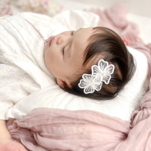 おめかしクリップ / ”ハレノヒ”【CF2】ベビーヘアクリップ ヘア