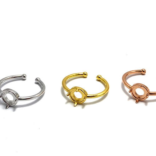 RG60 上品 5.7~6.2mm 空枠 カボション 台座 円 リング枠 天然石 指輪