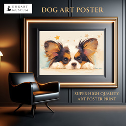 ✴️特別価格【原画】『トオボエ通り』（絵画　犬　チワワ　パピヨン　パステル画） 原画】『トオボエ通り』（絵画 犬 チワワ パピヨン パステル画