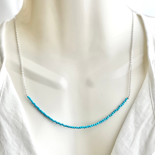 ステンレス ターコイズ デザイン ネックレス WA016 ネックレス