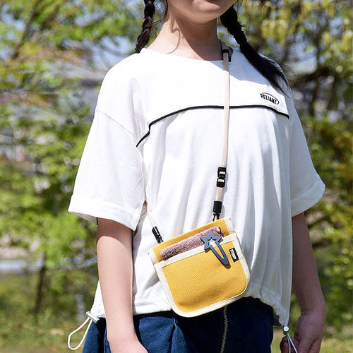 誠実 全12色 倉敷帆布 ストラップ付き 女の子 男の子 移動ポケット 財布・ケース・小物入れ