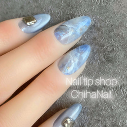 【現品】夏ネイル　ニュアンスネイル　ネイルチップ　個性派ネイル　大人ネイル 現品】夏ネイル ニュアンスネイル ネイルチップ 個性派ネイル 大人