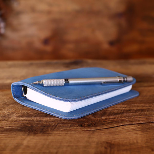 ミニ6】20mmリング システム手帳カバー ／ 牛革 ヌバックレザー 6色