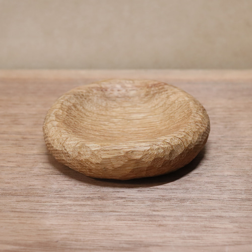 木の器 小さな器 小皿 木製 木彫り（木材：ホワイトオーク）（No