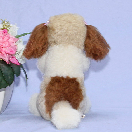 抱き型シーズー(中) 犬ぬいぐるみ ぬいぐるみ置物 リアルファーの