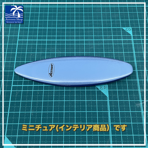ハンドメイド　ミニチュアサーフボード ミニチュアサーフボード3枚+飾りラック（ショートボード)セット
