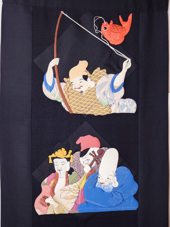 【出来上がり】七福神のタペストリー 