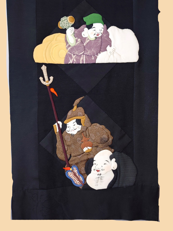 【出来上がり】七福神のタペストリー 