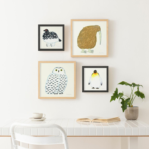 よねずゆうすけ　米津祐介　アートポスー　しろふくろう よねずゆうすけ 米津祐介 アートポスー しろふくろう アートポスター