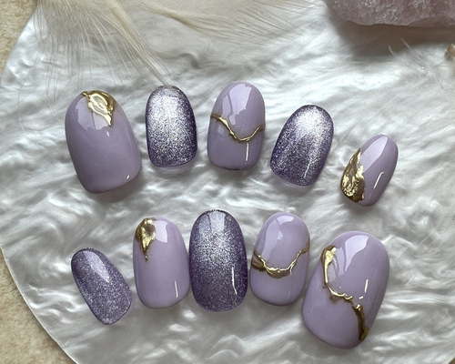 天然石ネイル ニュアンスネイル ネイルチップオーダー ネイルチップ 天然石like秋カラーニュアンスネイルチップ | ネイルチップ専門