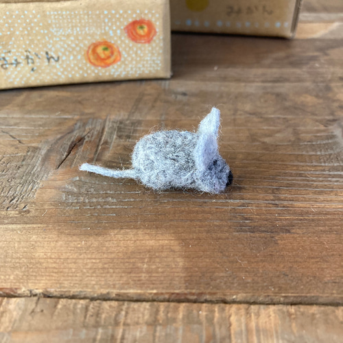 ねずみ付きみかん箱 その他置物 puuco 通販 17710270｜Creema(クリーマ