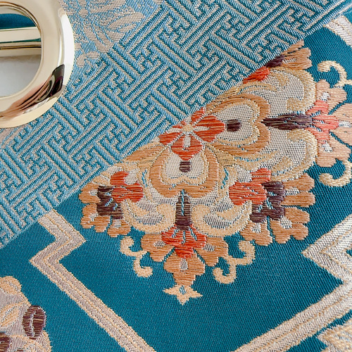 絹の帯から2wayクラッチバッグ 唐織古渡錦文柄 帯リメイク329 クラッチ