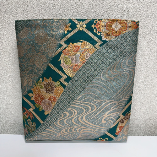 絹の帯から2wayクラッチバッグ 唐織古渡錦文柄 帯リメイク329 クラッチ