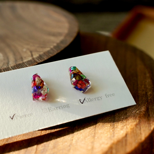 ピアス 金属アレルギー対応 サージカルステンレス レジン