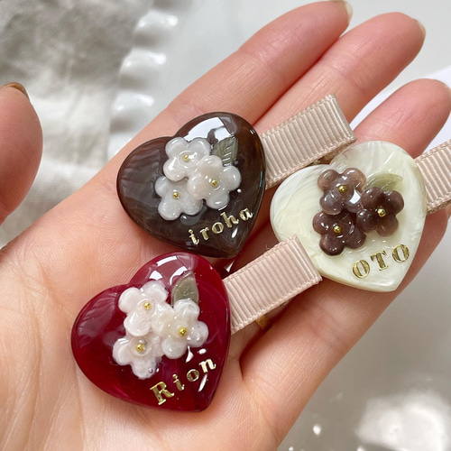 C-7 ヘアクリップ ヘアピン レジンアクセ（シリコン型・モールド