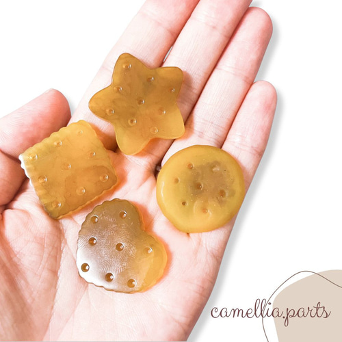 4種類 【ミニクラッカー ビスケット クッキー型】シリコンモールド