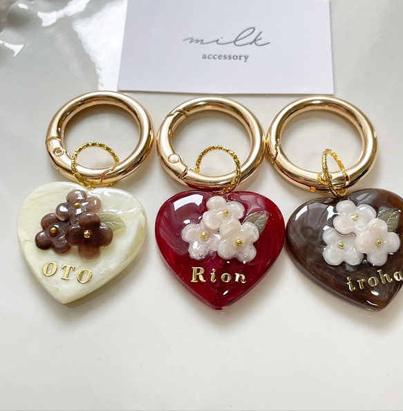 ネームタグ お名前 チャーム キーホルダー カラビナ その他