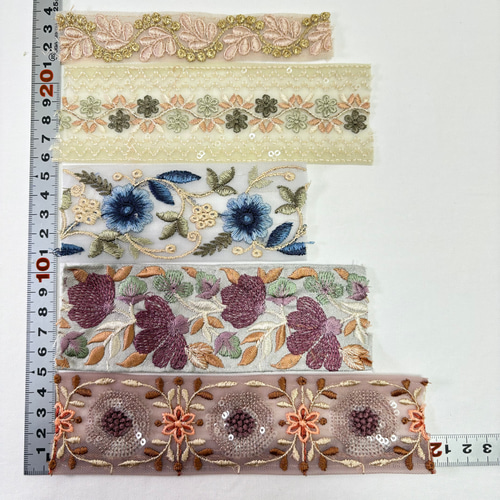 インド刺繍リボン ハギレパック C-154 はぎれ Chamak 通販｜Creema 