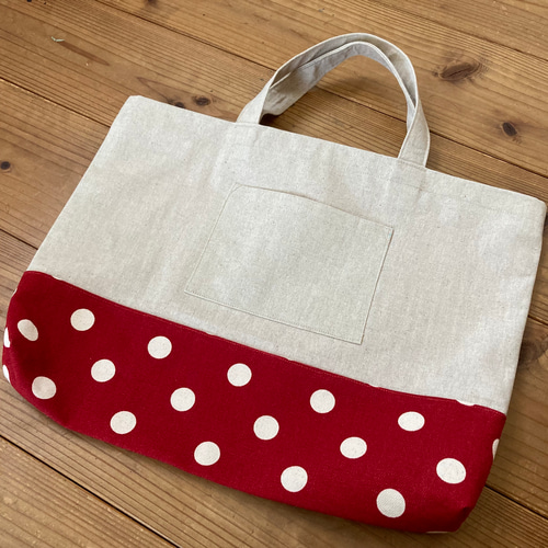 うさぎ レッスンバッグ 赤ドット ※定形外無料 ☆キッズ 通園