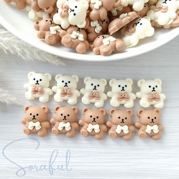 デコパージュ　ハンドメイド　ハンディモップ入れ　クマちゃん　1点のみ デコパージュ ハンドメイド ハンディモップ入れ クマちゃん