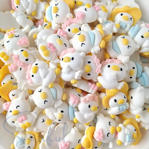 5種セット】あひるフレンズみんなでお出かけ ダック【デコパーツ】 D