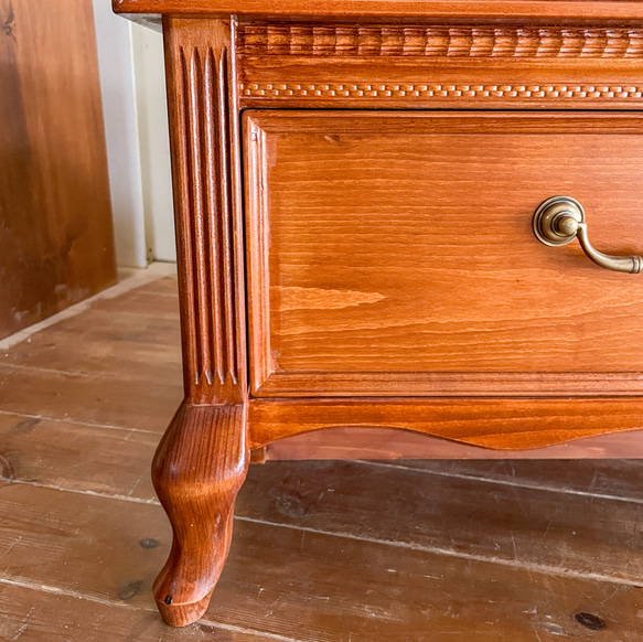 輸入住宅向け 猫脚テレビボード ネコ足テレビ台 フランスアンティーク家具 オーダーメイド家具 姫家具 キャビネット 