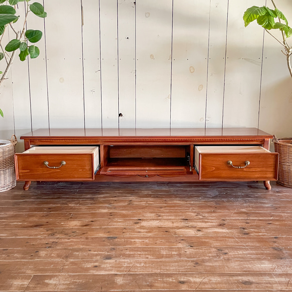 輸入住宅向け 猫脚テレビボード ネコ足テレビ台 フランスアンティーク家具 オーダーメイド家具 姫家具 キャビネット 