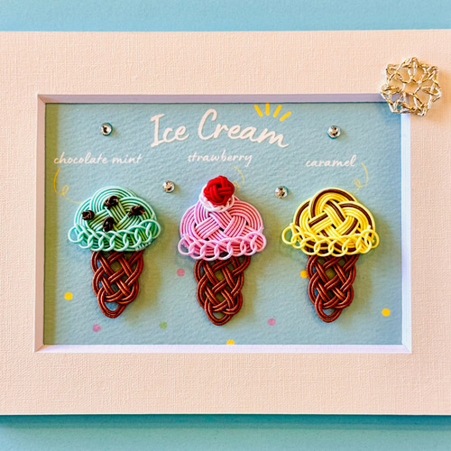 ハンドメイドアイスクリーム小物入れ ICE CREAM CONTAINER/ アイス