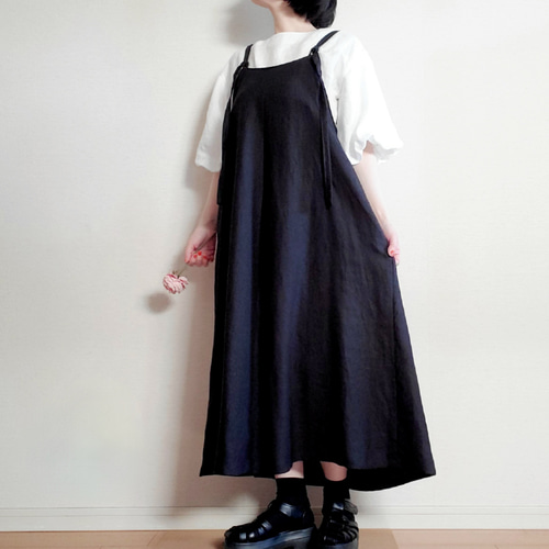 新作〉前後2way着回せる♡スッキリ見える大人のサロペットスカート