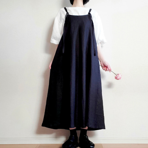 新作〉前後2way着回せる♡スッキリ見える大人のサロペットスカート