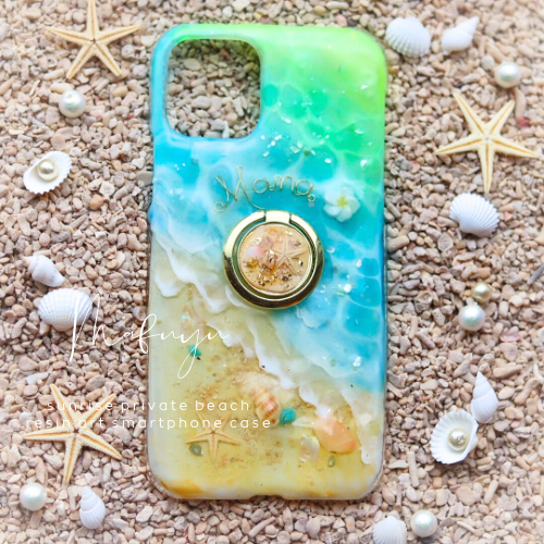 サンライズ　プライベートビーチ　手描きスマホケース　iPhone17 Android GALAXY Google 5,244円