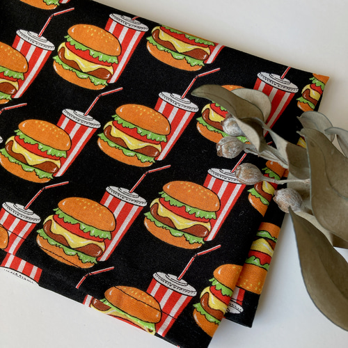 バーガー☆ハンバーガー ランチョンマット ハンドメイド バーガー☆ハンバーガー ランチョンマット ハンドメイド