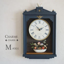 送料無料】NOSTALGICO Ⅸ レトロな掛け時計 手作り品 #009 Lサイズ