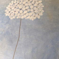 キャンバスアート　原画　「紫陽花」　アクリル画 4枚目の画像