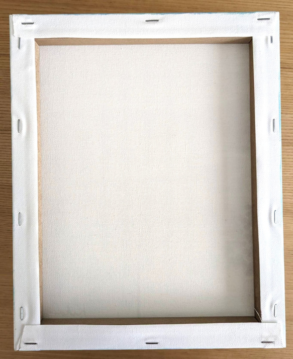 キャンバスアート　原画　「紫陽花」　アクリル画 6枚目の画像