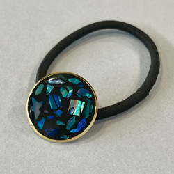 シェルが輝くシンプルヘアゴム【ポニーフック】 2枚目の画像