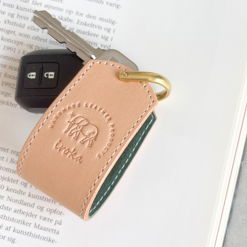 名入れ】【10色から選べる】“キーケース ヌメ革” スマートキー 本革