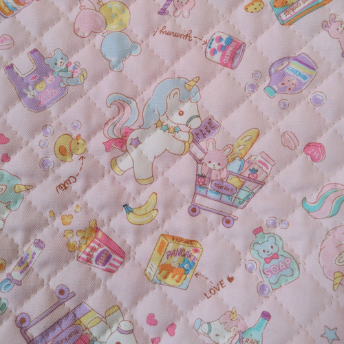 ◇防災頭巾カバー 33×33サイズ・.｡*・ユニコーン*⋆｡˚✩.座布団タイプ