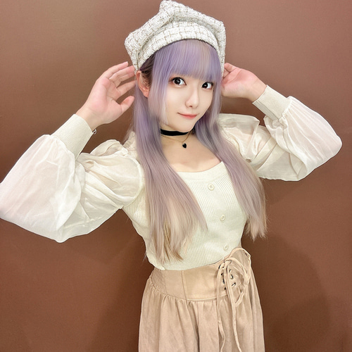モファン】シャネル風マルチカラーハンドメイドベレー帽 H01 ベレー帽