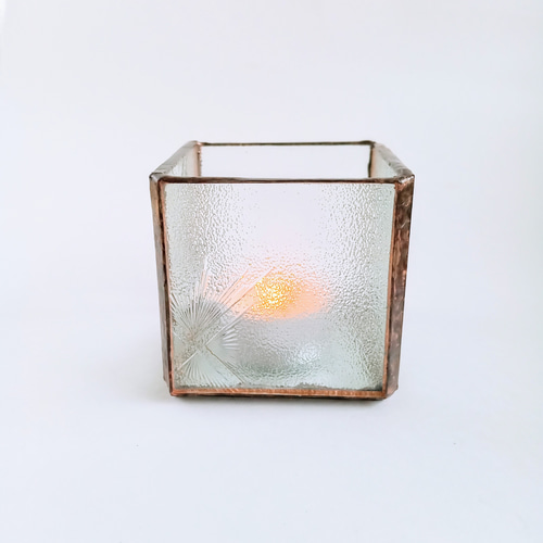 昭和ガラス】夜空 キャンドルホルダー ステンドグラス/Night Sky