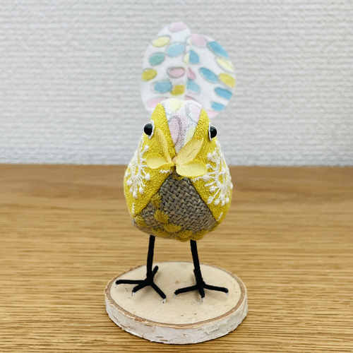 ⚮̈﻿ミナペルホネンハンドメイド⚮̈ハッピーバードのオブジェ 置物