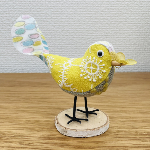⚮̈﻿ミナペルホネンハンドメイド⚮̈ハッピーバードのオブジェ 置物