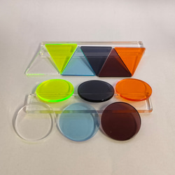 アクリルパーツ 透明△◯セット レジン・樹脂 内田工芸所 通販